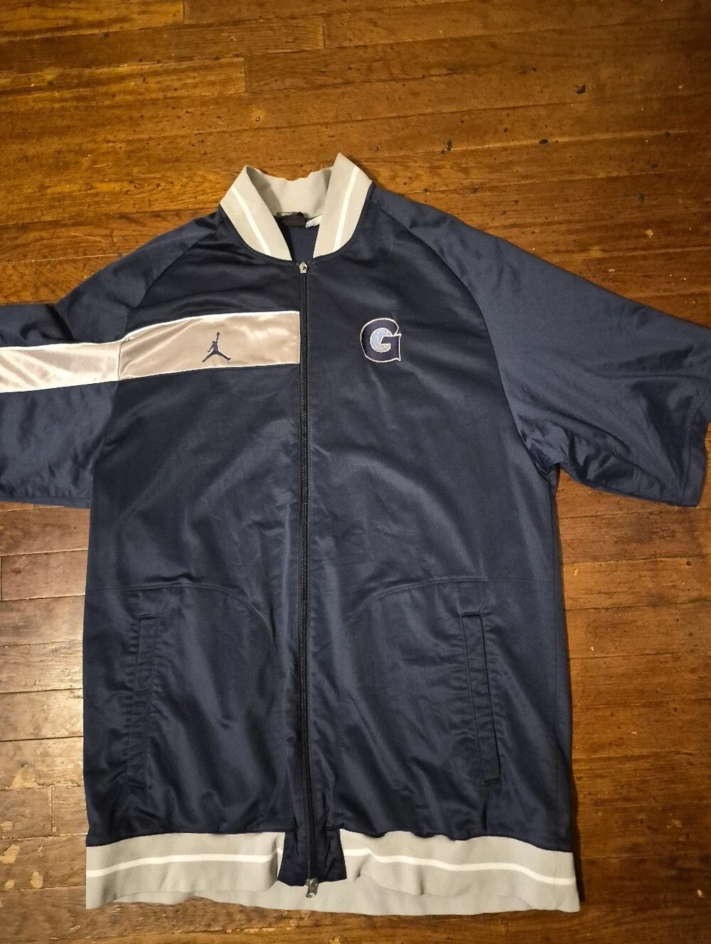 Georgetown Hoyas Mens Sz XL Warm Up Shoot Around Jersey Blue Gray